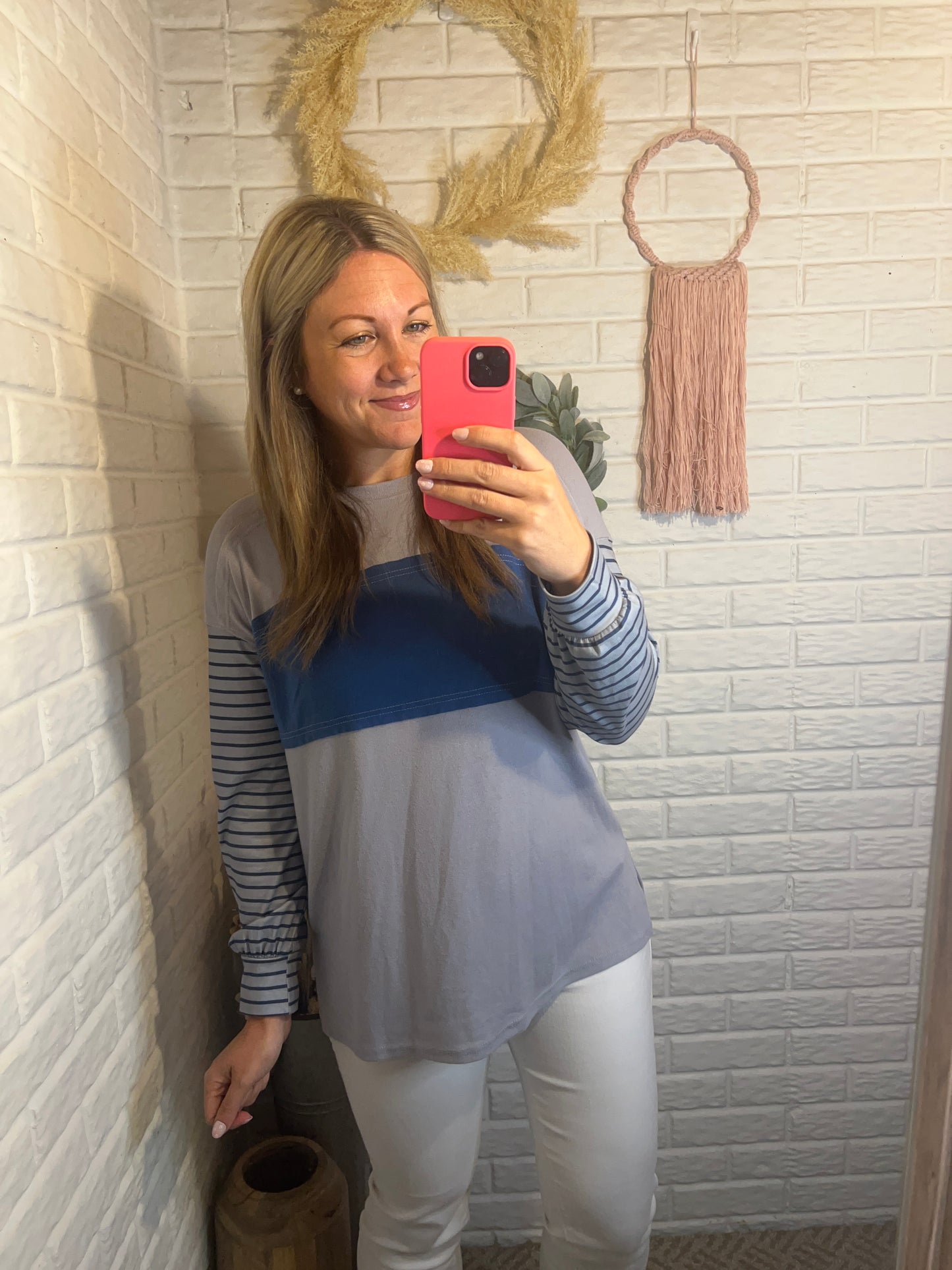 Blue Striped Long Sleeve