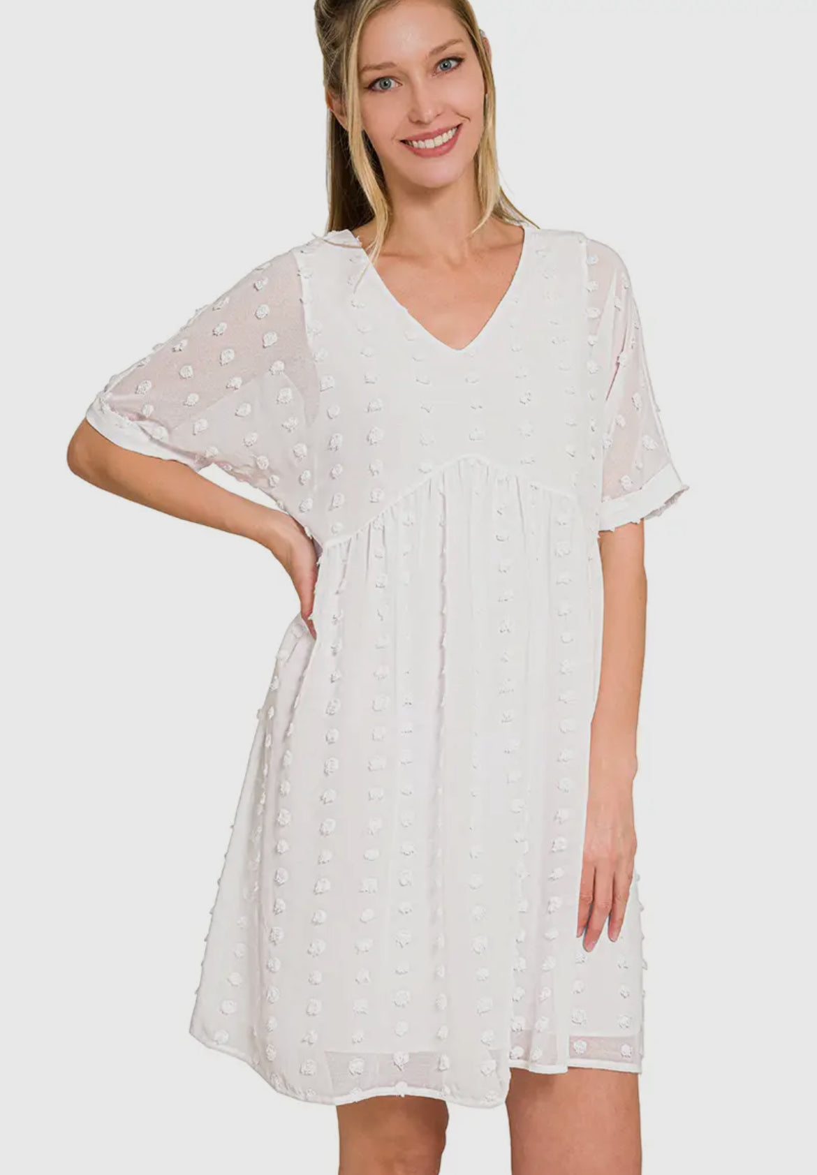 White Babydoll Dress – Blush Boutique White Babydoll Dress – Blush Boutique