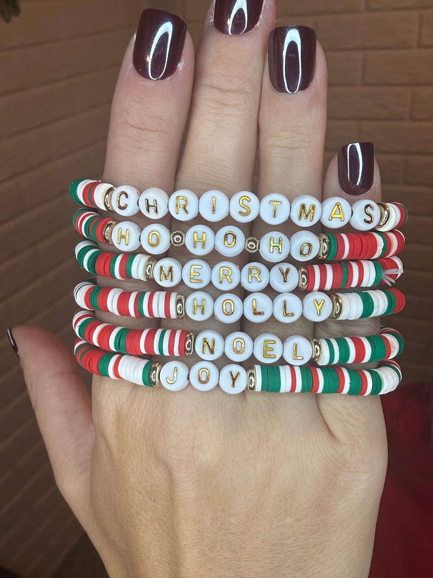 Christmas Bracelet Stack