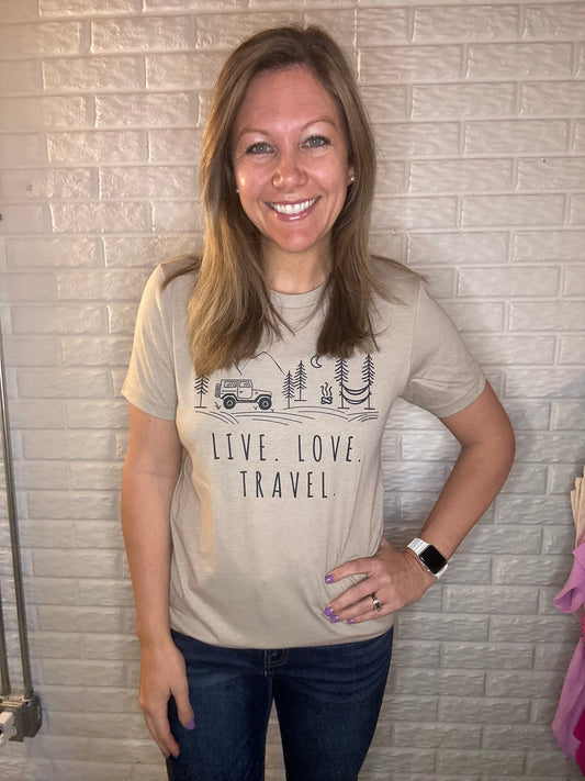 Live Love Travel Tee